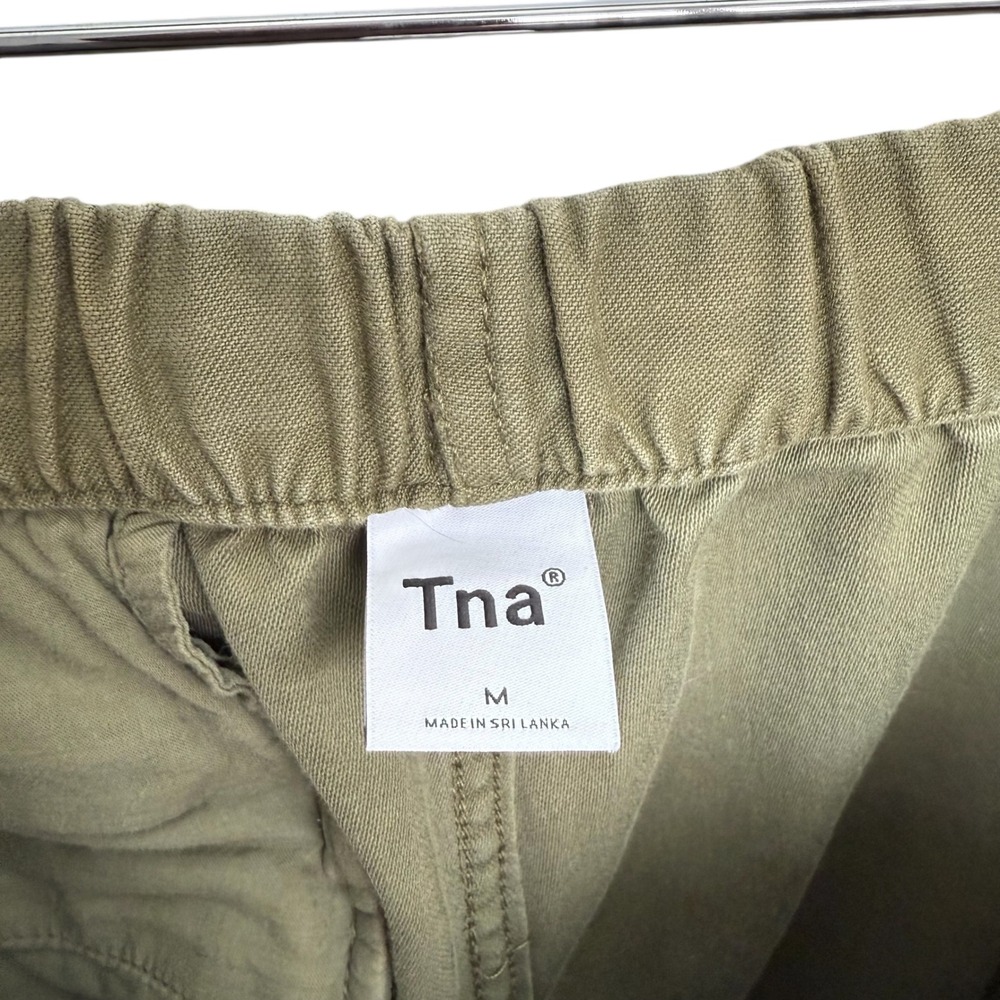 Aritzia | TNA | Olive Green Parachute Cargo Pants Drawstring Utility Size M - Picture 9 of 14